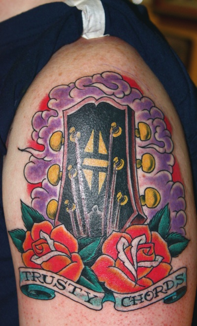 Gibson Guitar headstock tattoo Gibson Guitar headstock tattoo